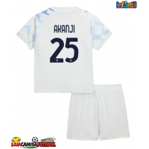 Camisa de Futebol Inter Milan Manuel Akanji #25 Equipamento Secundário Infantil 2025-26 Manga Curta (+ Calças curtas)